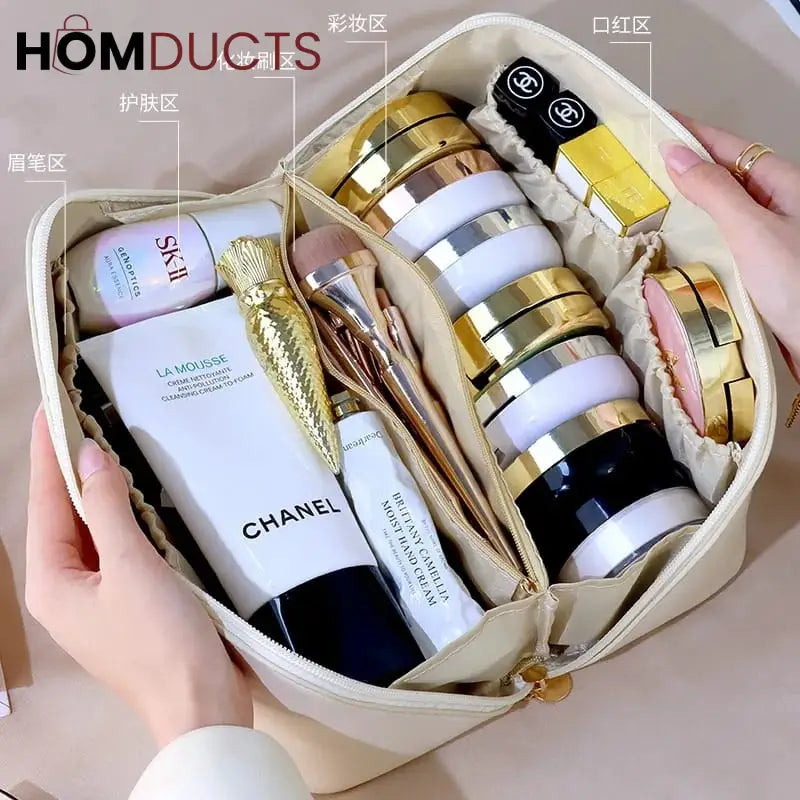 Leather Travel Cosmetic Organizer