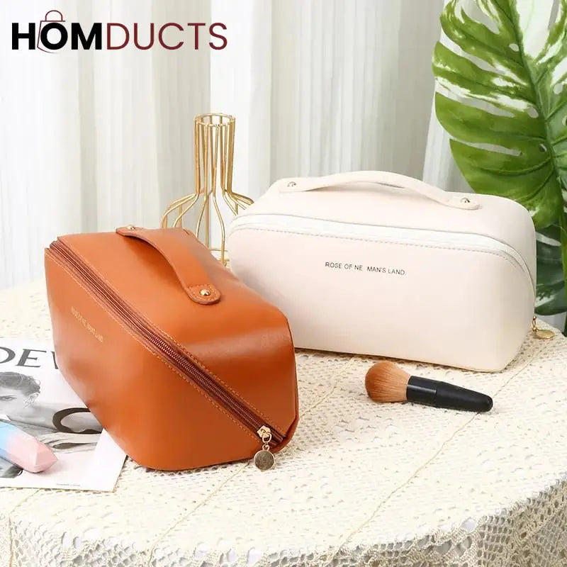Leather Travel Cosmetic Organizer