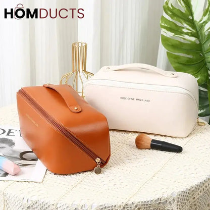 Leather Travel Cosmetic Organizer